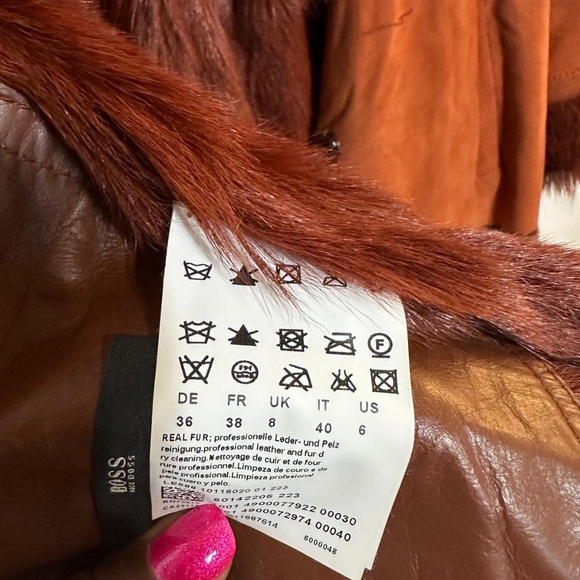 Hugo Boss crop fur jacket - Picture 7 of 9